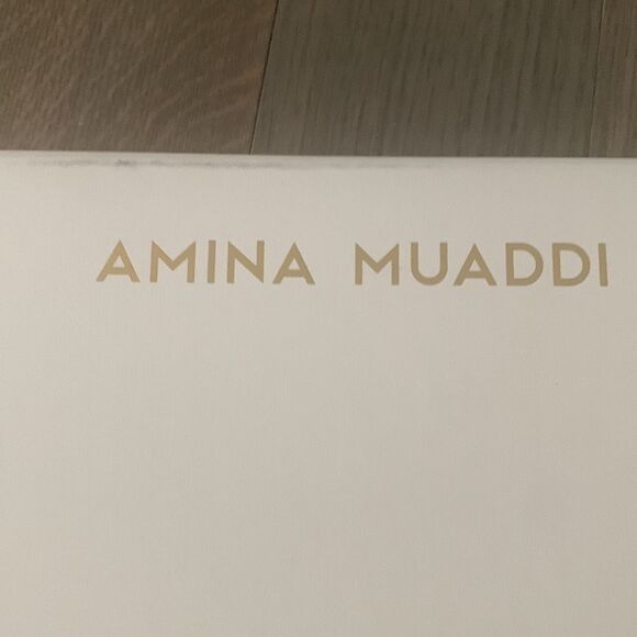 Amina Muaddi Empty Replacement Magnetic Close Shoe Heels Gift Box 12”x8”x4.5” - Picture 4 of 9